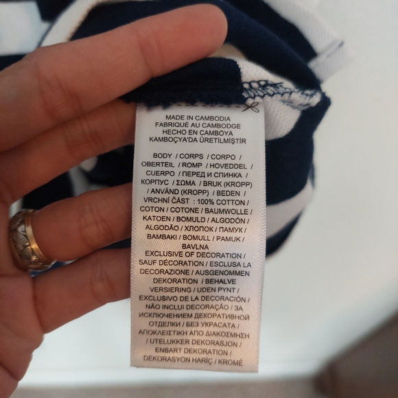 Polo Ralph Lauren The Mesh Mini Stripe Mini Dress Size Medium - Picture 4 of 7